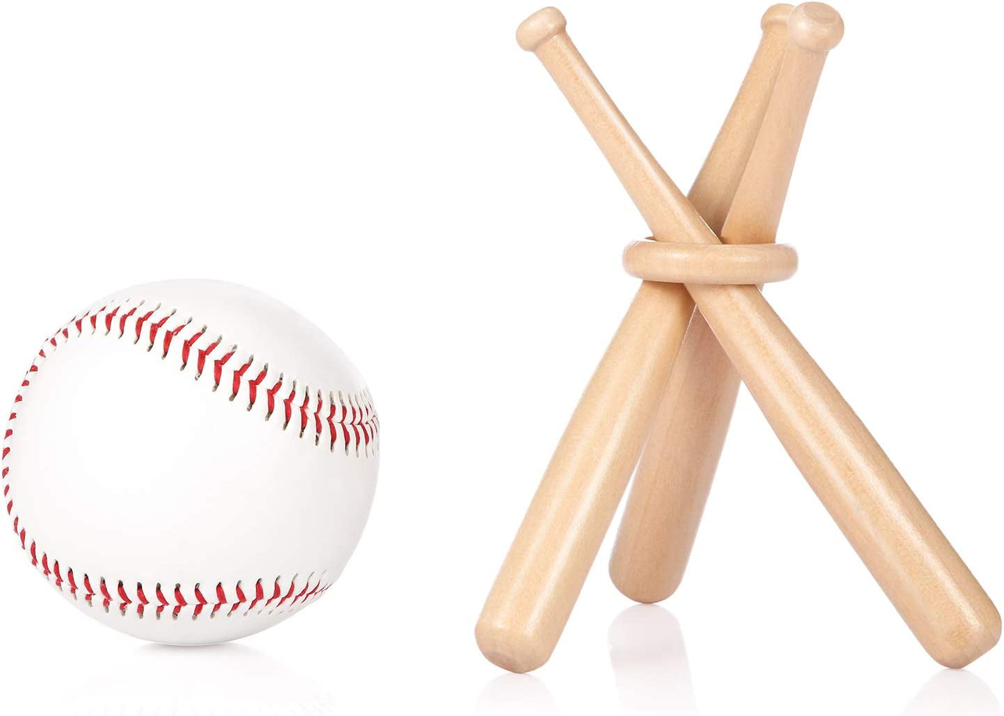 Baseball Stand Holders Balls Display Bat Wooden Stand Holder Display Centerpieces Tables for Baseball Sports Lover