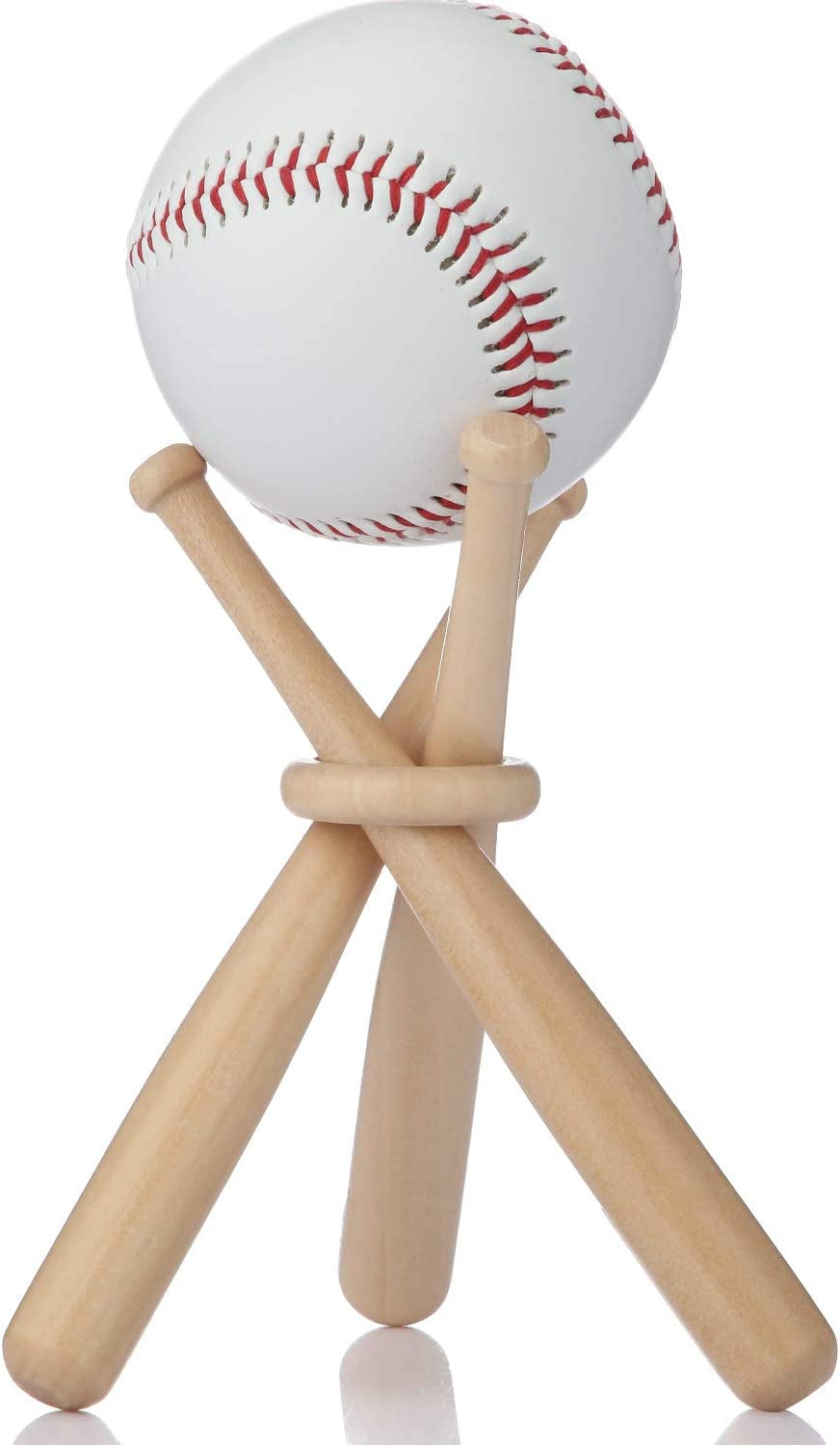 Baseball Stand Holders Balls Display Bat Wooden Stand Holder Display Centerpieces Tables for Baseball Sports Lover