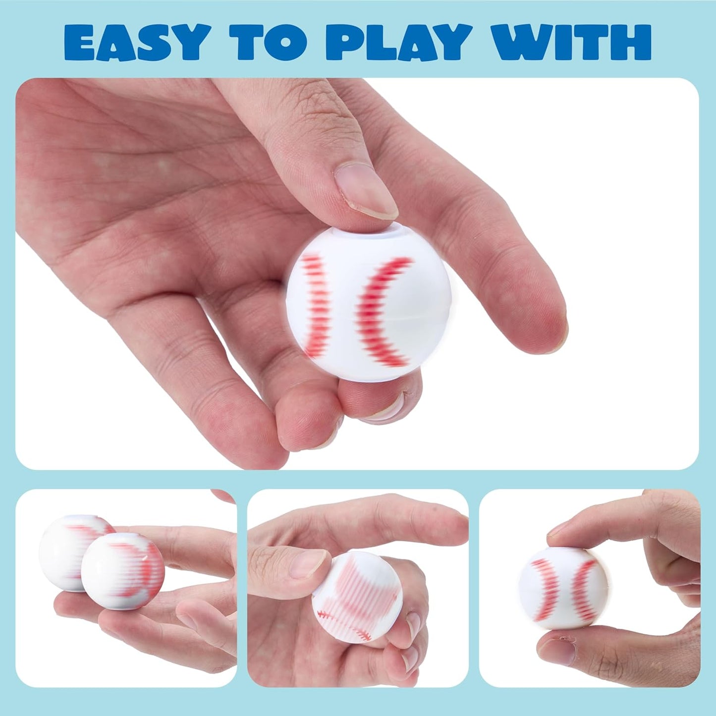 36 Pack Baseball Fidget Spinners for Kids, Baseball Party Favors, Fidget Toys Bulk, Stress Balls, Goodie Bags Stuffers for Birthday Party, Treasure Box Toys for Classroom