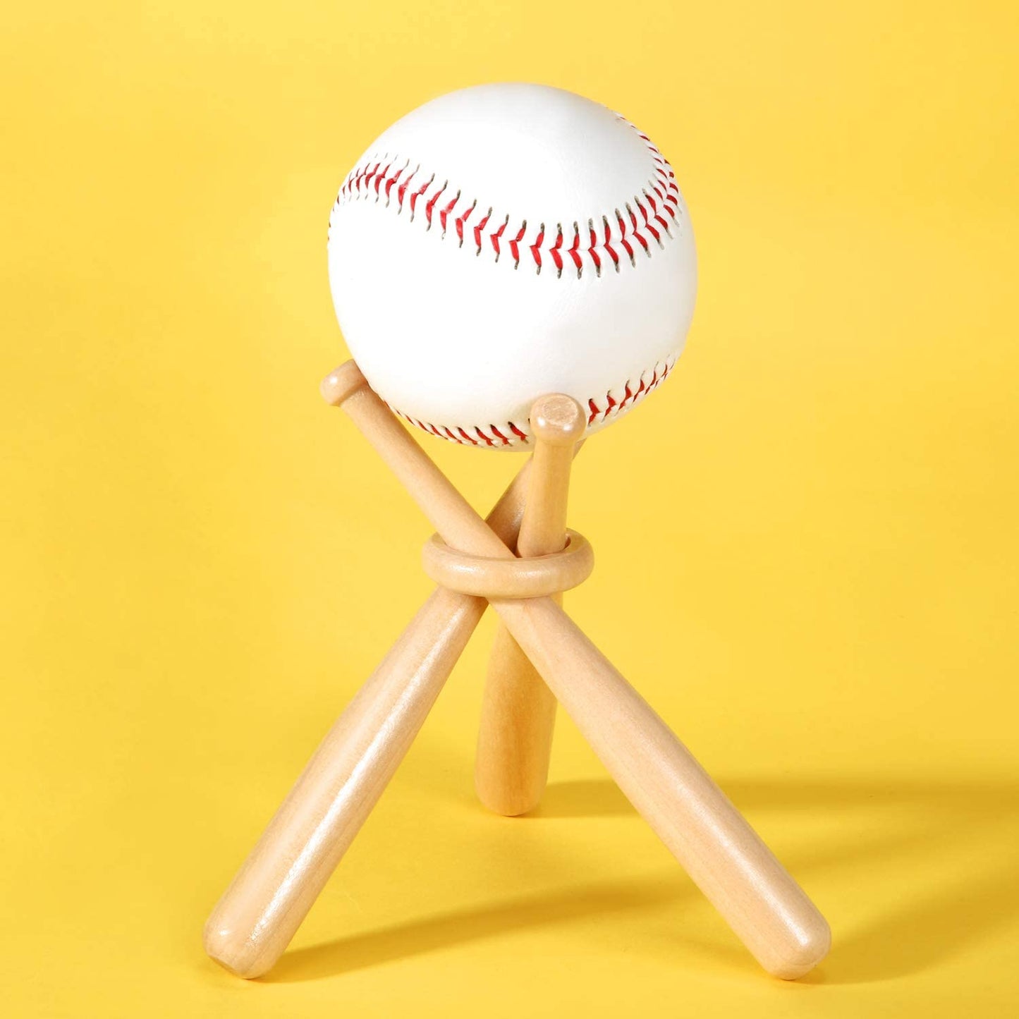 Baseball Stand Holders Balls Display Bat Wooden Stand Holder Display Centerpieces Tables for Baseball Sports Lover